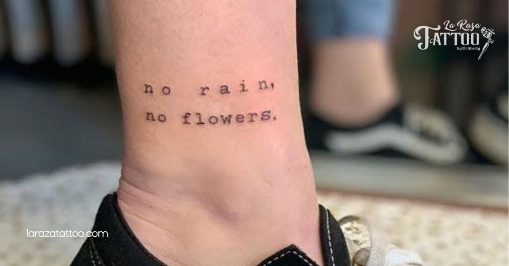Discover the Best Ankle Tattoo Ideas for Women: Styles, Care Tips, and Inspiration 4 Quotes and Text