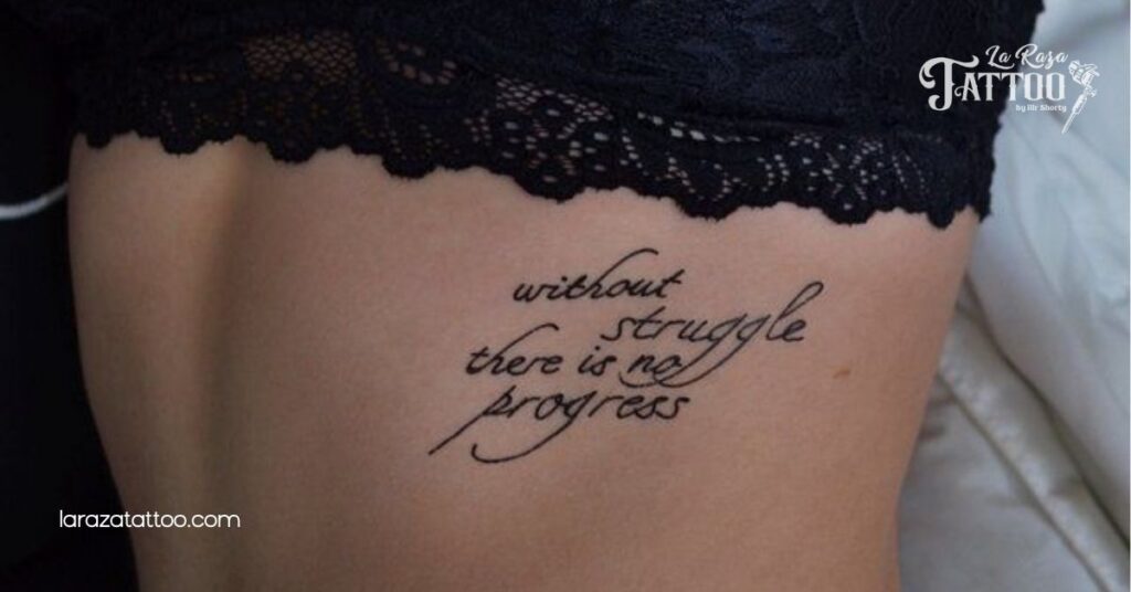Empower Your Beauty: Stunning Stomach Tattoos for Women That Tell Your Unique Story 4 Quotes and Text