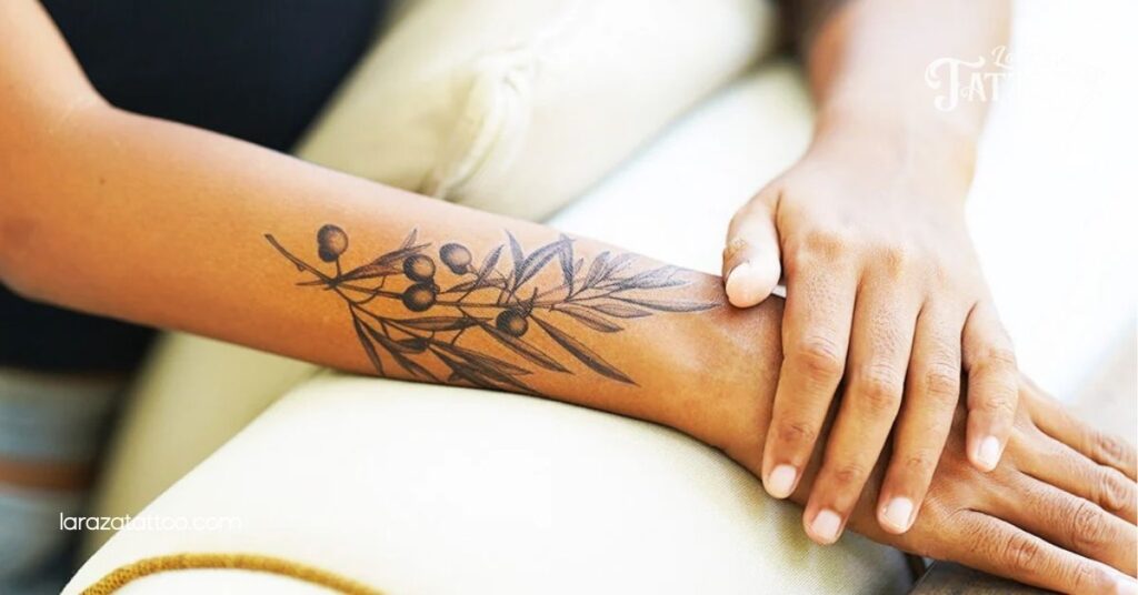 Realistic Olive Branch Tattoo Styles
