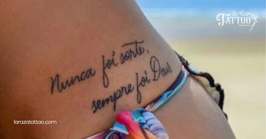 Discover Stunning Bikini Line Tattoos: Your Guide to Designs, Pain, and Aftercare Tips 4 Script and Quote Tattoos for Bikini Lines