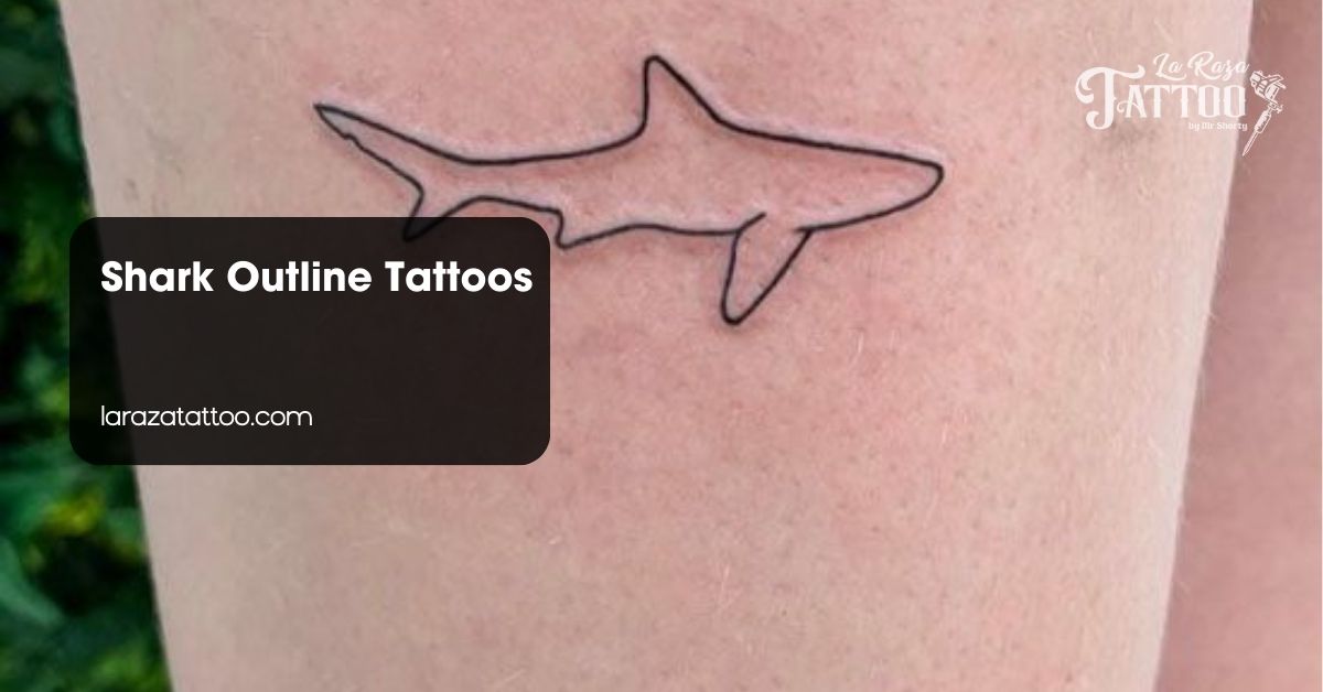 Shark Outline Tattoos