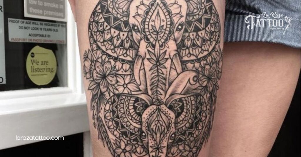 Discover the Magic of Mandala Elephant Tattoos: Symbolism, Designs, and Care Tips 2 Significance of Mandala Elephant Tattoos