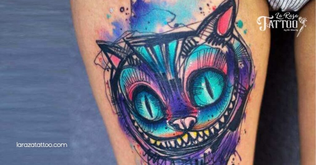 Unlock Your Personality: Exploring the Magic of Cheshire Cat Tattoos 2 Significance of the Cheshire Cat in Popular Culture