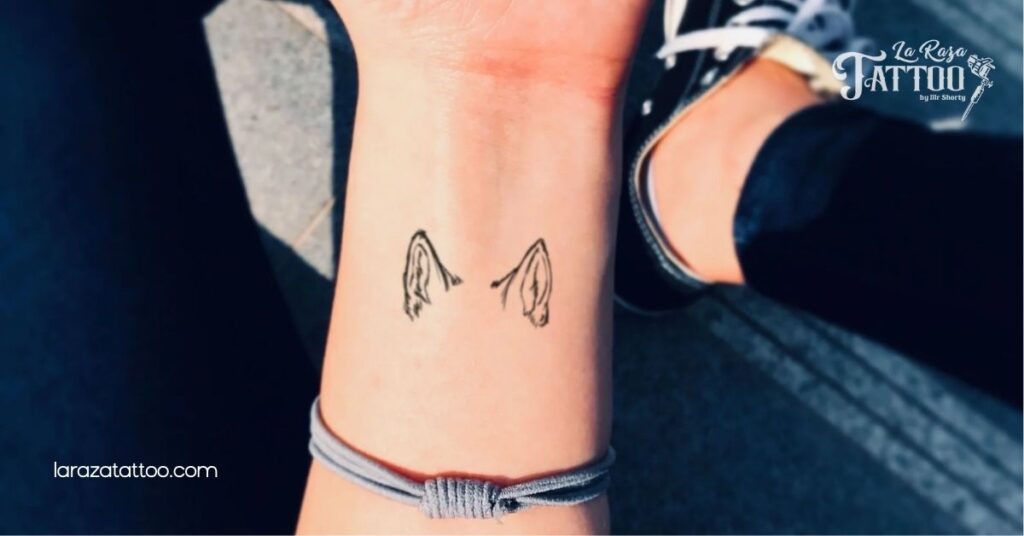 Discover the Charm of Dog Ear Outline Tattoos: A Minimalist Tribute for Dog Lovers 5 Symbolic Meanings of Dog Ear Outline Tattoos