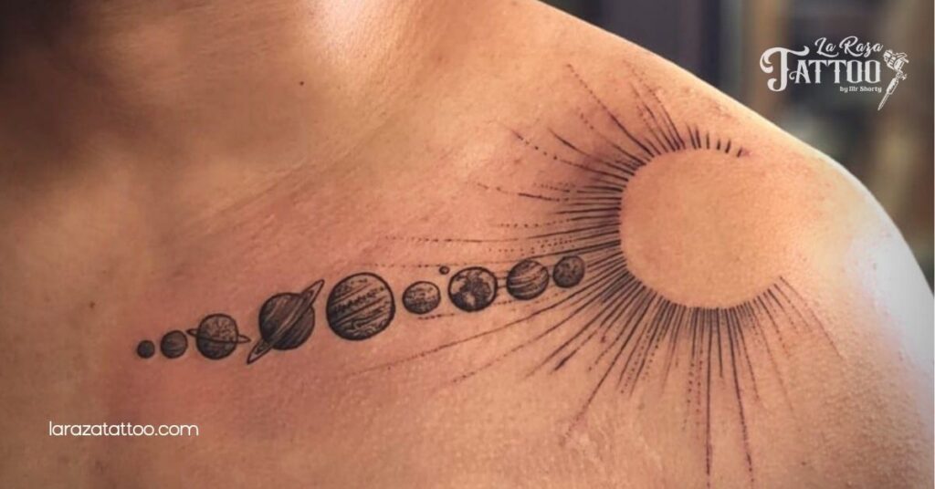 Discover the Meaning Behind Stunning Solar System Tattoos: A Cosmic Expression of You 4 Symbolism Behind Solar System Tattoos