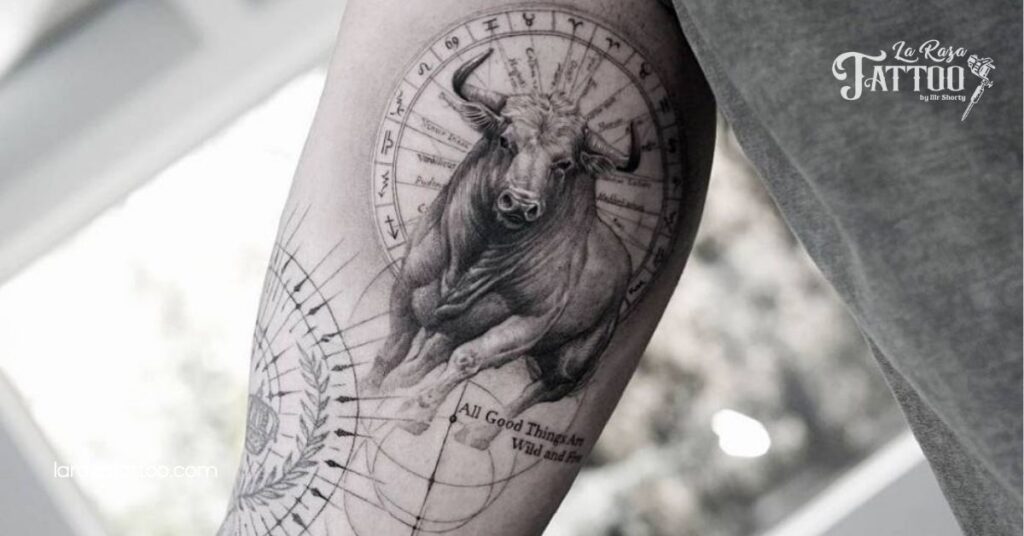 Taurus Tattoos on the Arm