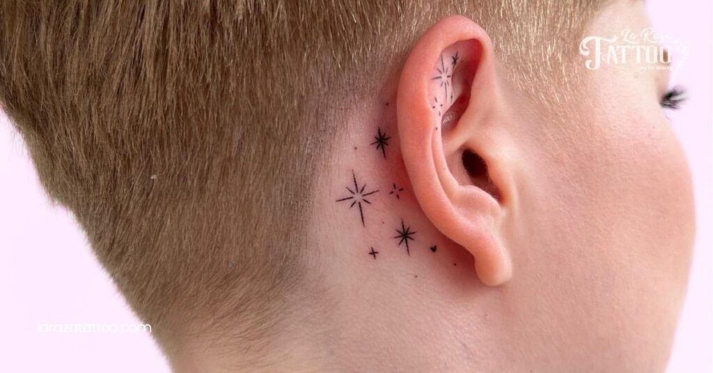 7 Stunning Tattoos Behind the Ear That Perfectly Blend Boldness and Discretion 7 The Inspiration for Tattoos Behind the Ear