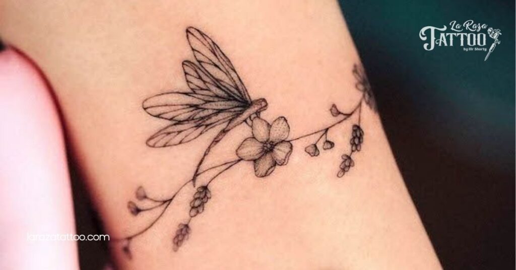 Discover the Meaning and Beauty of Dragonfly Flower Tattoos: Symbolism, Designs, and Care Tips 5 The Process of Getting Dragonfly Flower Tattoos