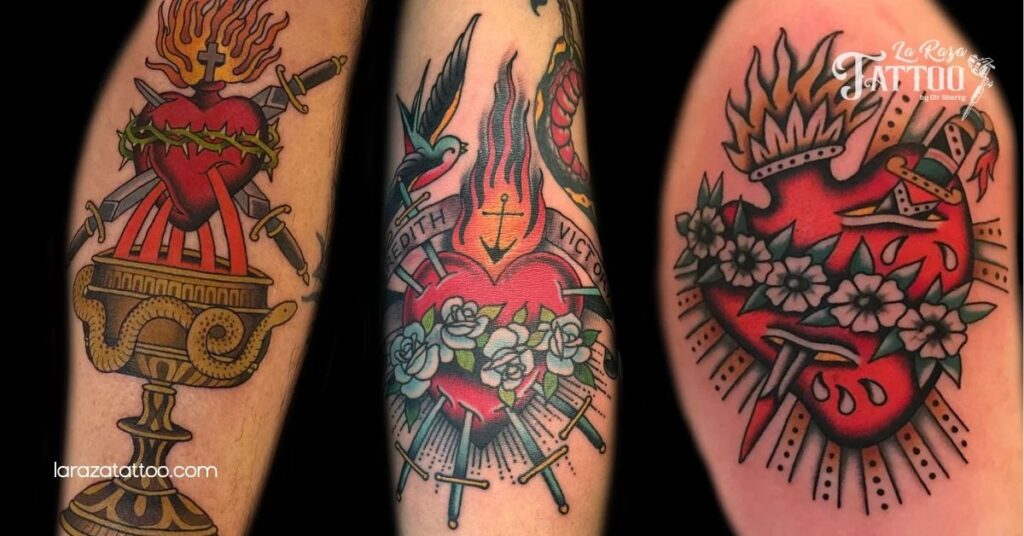 Traditional Heart Tattoos