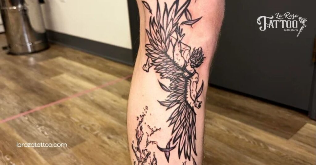 10 Inspiring Icarus Tattoo Designs That Celebrate Ambition and Freedom 2 Traditional Icarus Tattoo Designs