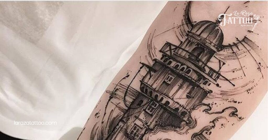 Discover the Meaning Behind Lighthouse Tattoos: Your Guide to Hope, Strength, and Style 4 Traditional Lighthouse Tattoos