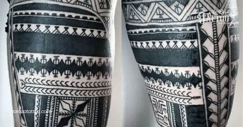 Bold Thigh Tattoos for Men: Discover Inspiring Designs and Trends You’ll Love 4 Tribal Thigh Tattoos