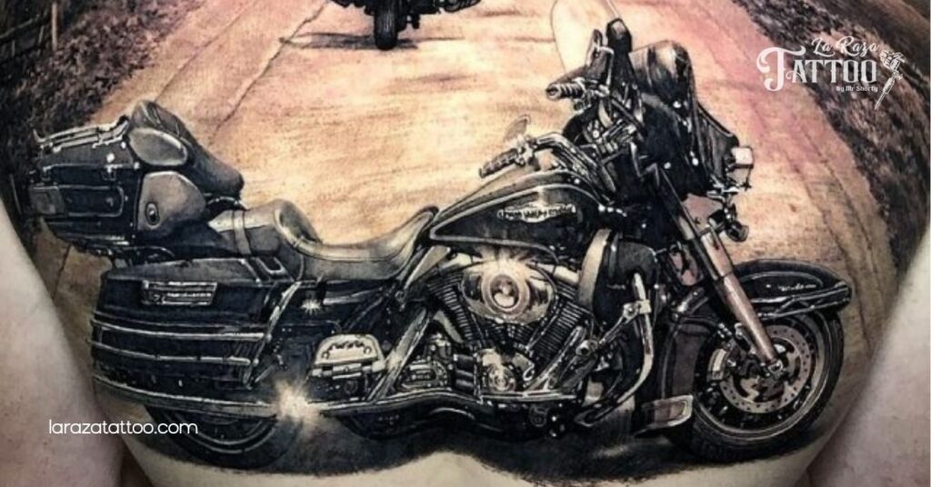 Unique Harley Davidson Motorcycle Tattoo Ideas