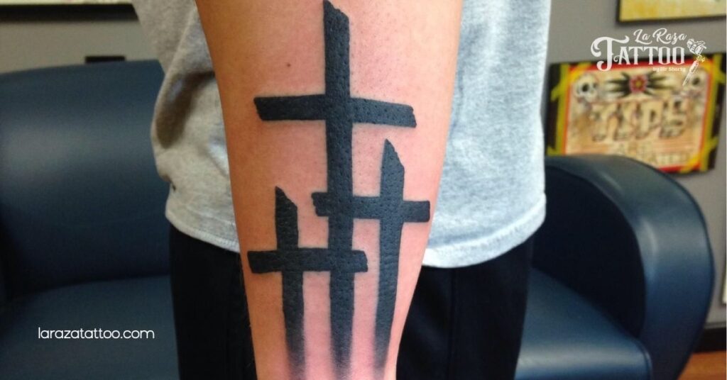 Discover the Meaning Behind the 3 Cross Tattoo: Faith, Hope, and Love Inked on Your Skin 3 Variations in Design Styles