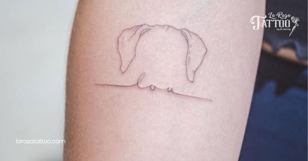 Discover the Charm of Dog Ear Outline Tattoos: A Minimalist Tribute for Dog Lovers 1 What Are Dog Ear Outline Tattoos