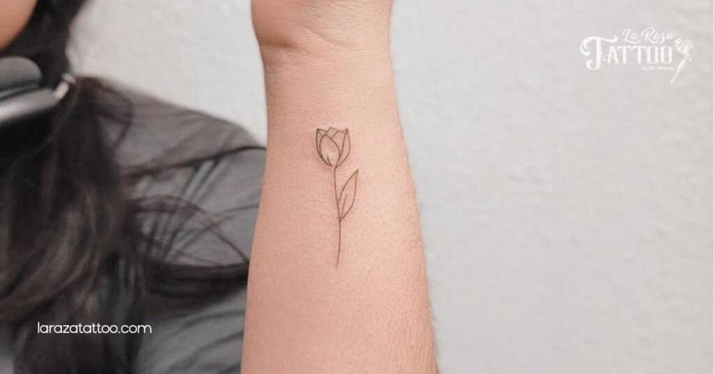 Explore the Meaning and Beauty of Tulip Tattoos: Designs, Symbols, and Care Tips 6 Wrist Tulip Tattoo Placement